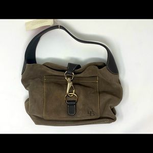 NWT Dooney & Bourke Small Annalisa Lock Sac Suede